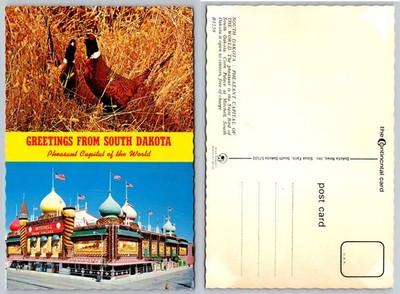 Mitchell Corn Palace South Dakota Pheasants Chrome Postcard SD