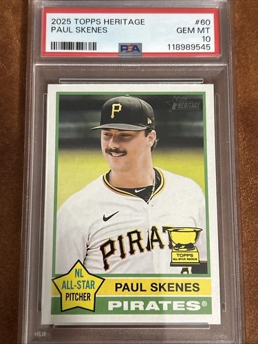 2025 Topps Heritage - Paul Skenes #60 PSA 10 Gem Mint