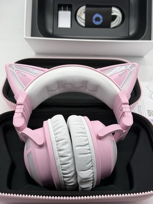 YOWU Selkirk Pink Z 3G Cat Ears Wireless Bluetooth Headphones