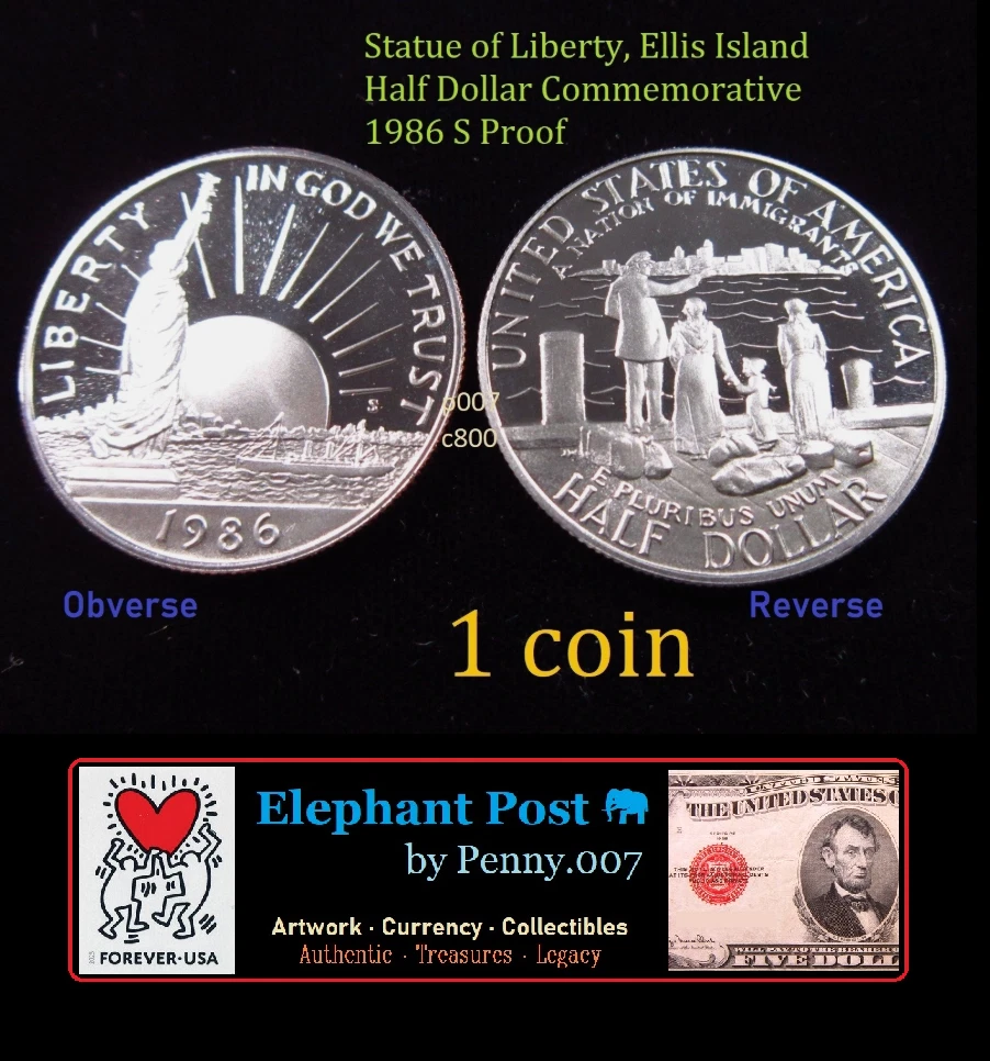 1986 Ellis Island Liberty Coin for sale | eBay