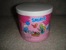 GOOSE CREEK 3-WICK CANDLE W/LID "THE SMURFS-SMURFETTES GARDEN" FLORAL SCENT!
