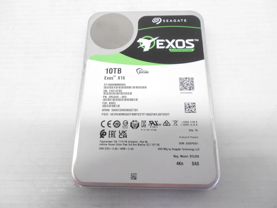 Seagate ST10000NM008G 10TB 12Gb 12gbps 3.5'' SAS Hard Drive Server Dell HP - Image 1 of 1