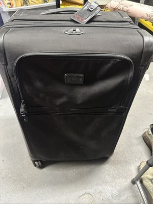TUMI Alpha 2 Expandable Carry On 2 Wheel Luggage Black Ballistic Nylon Bag