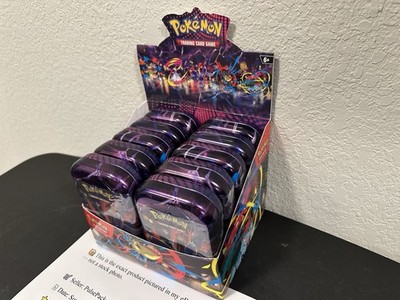 Pokémon Mega Heroes Mini Tin Set w Display *Box Cut (see photos) 10x Mini Tins
