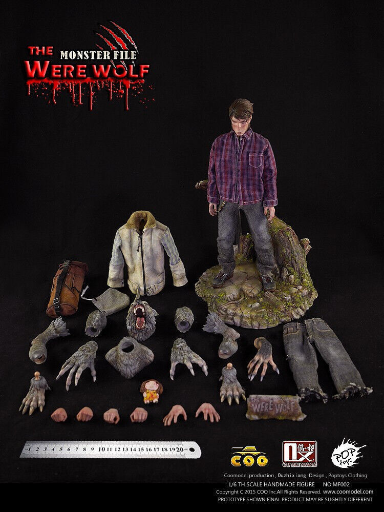 COOMODEL X OUZHIXIANG MF002 1/6 Monster File The Werewolf Figure
