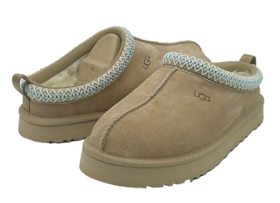 UGG TAZZ KID /WOMEN SLIPPERS SUEDE SAND US KID 6 / WOMEN TRUE 8