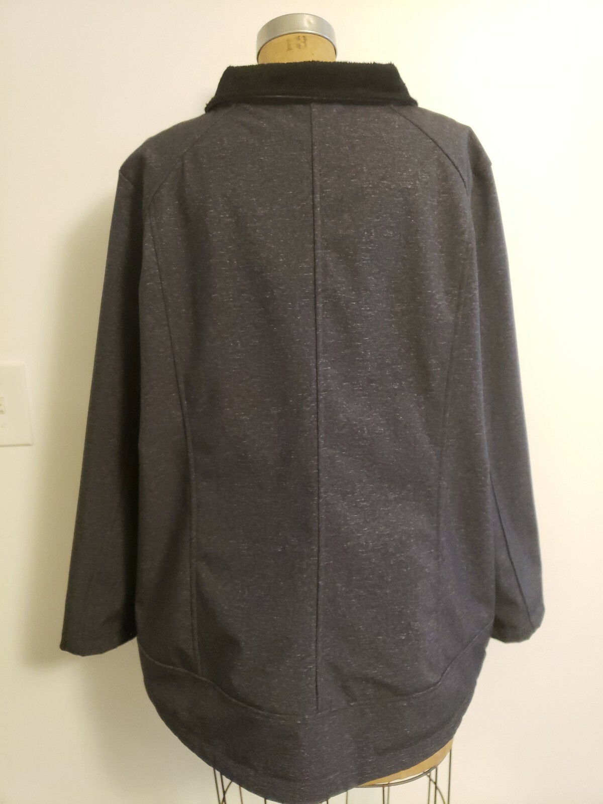 ZeroXposur Women's Dark Gray Fleece Lined Full Zip Jacket Sz 1X XL B13 ...
