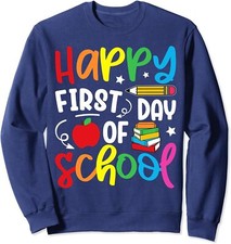 Back To School Teacher First Day Of School Kids Unisex Crewneck Sweatshirt
