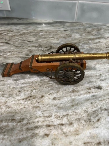 Vintage Pocher Torino Brass Cannon Replica Made In Italy