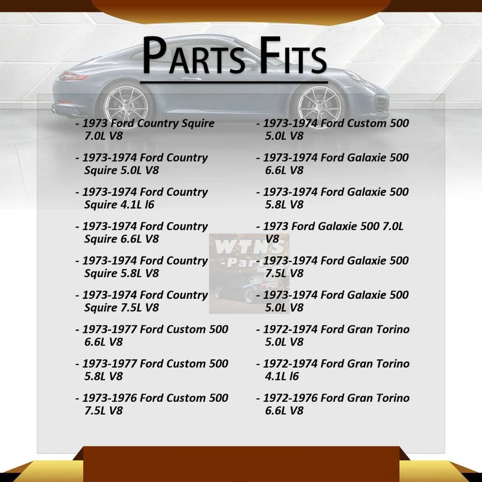 Front Brake Calipers 2x Fits 1972 1973 1974 Ford Torino 4.1L - Image 2 of 4