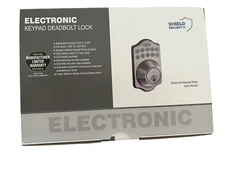 Shield Security® Electronic KeyPad Deadbolt Lock Satin Nickel