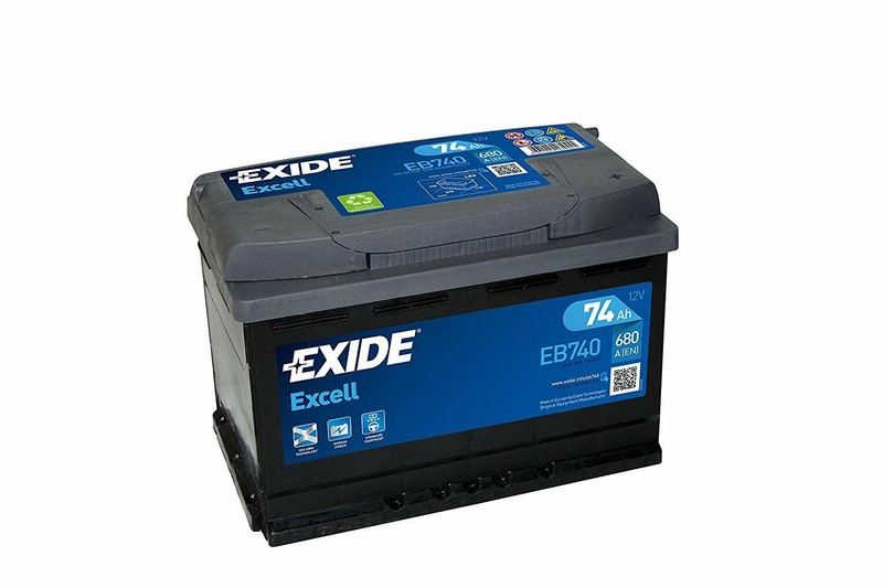 Batteria per Auto Exide Excell Eb740 74ah Spunto 680A Polo + Positivo a Dx - Immagine 1