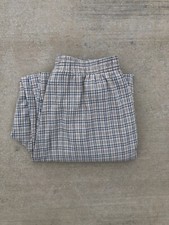 Vintage Jantzen Women  s Green Plaid Elastic Pants Size 12 Casual Pull On