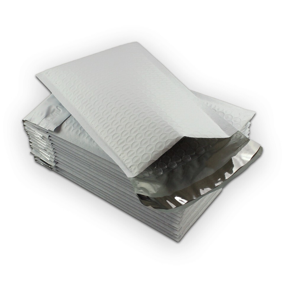 50 #000 4x8 Kraft Bubble Mailer Buste Imbottite 4"x8 - Foto 6