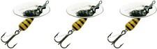 3 Cucchiaini Pesca Trota Fiume Lago Trout Area Giallo Vespa Simil Martin gr. 3