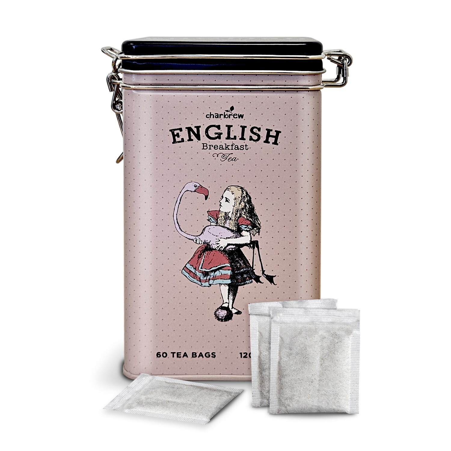 Alice & Flamingo English Breakfast Tea Tin - 60 Teabags by Charbrew