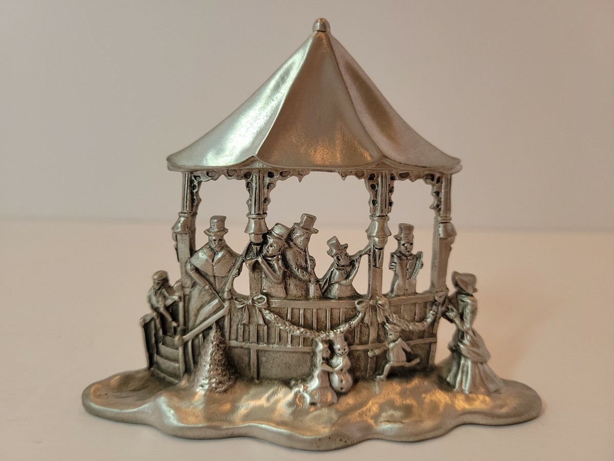 Seagull Canada Pewter Etain Zinn 1996 Candle Holder Gazebo