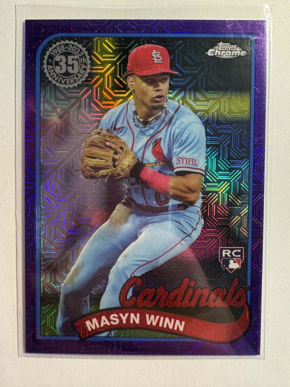K325,980 - 2024 Topps '89 Topps Silver Pack Chrome Purple #T89C78 Masyn Winn/75