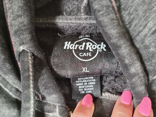 HARD ROCK CAFE Hoodie Sweatshirt Mens XL Gray San Antonio Texas Full Zip Jacket - Picture 6 of 15