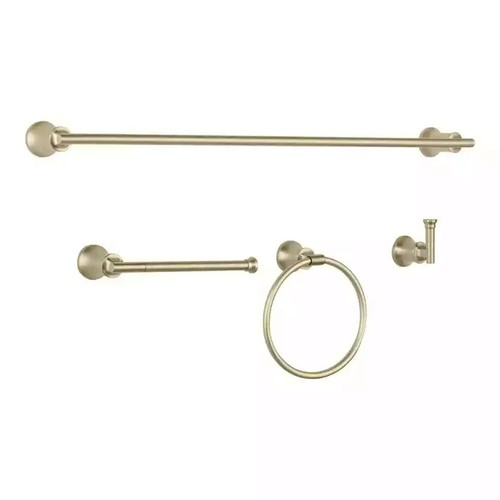Glacier Bay Oswell 4-Piece Bath Hardware Set in Matte Gold - Picture 2 of 7