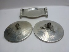Rodney Kent #440 Hand Wrought Hammered Aluminum Covered Casserole Server with Pyrex Insert — listing 5