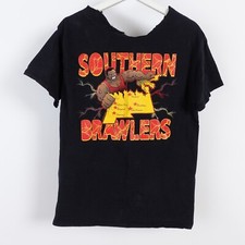 Vintage 90s Amateur Wrestling T shirt Southern Brawlers Small Black New Mexico