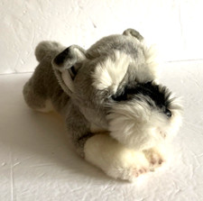 Russ Yomiko Classics Dog 12" Gray White Schnauzer Dog Plush