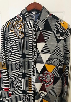 versace mens button up