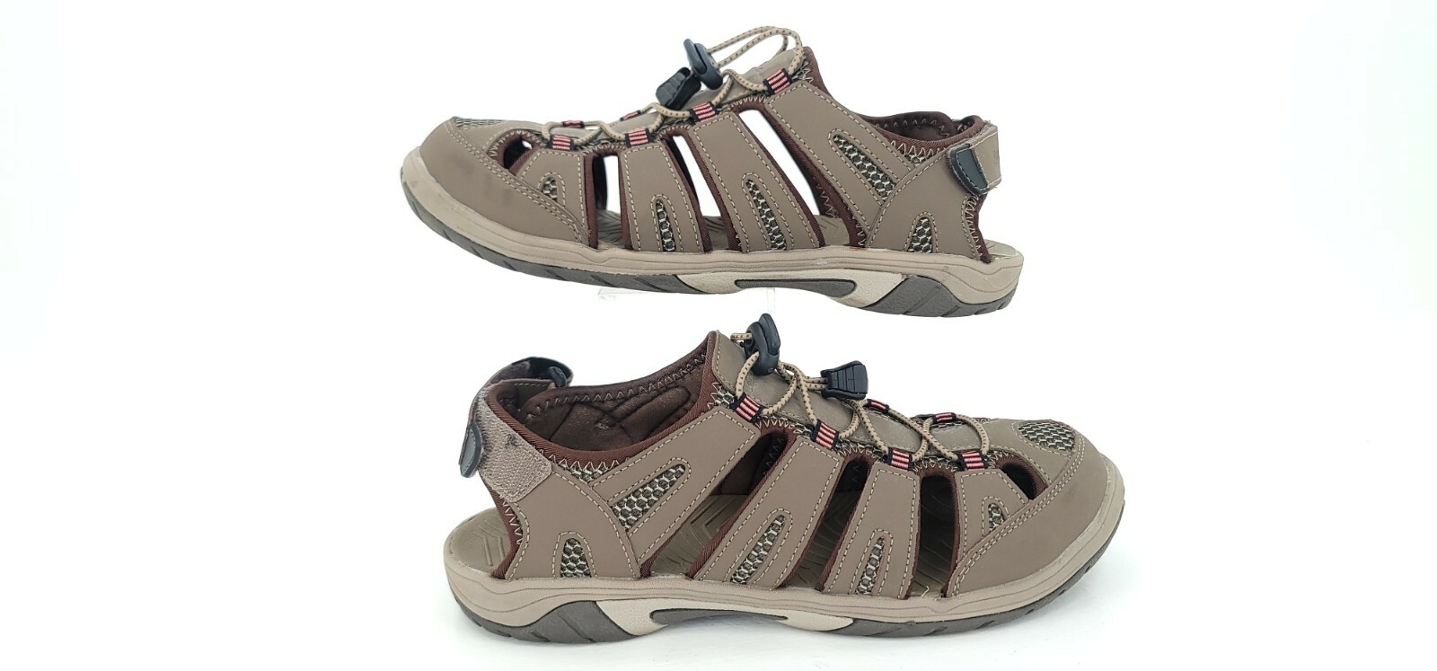 Men's Eddie Bauer Bump Toe Sandals Blakely Brown Bung… Gem