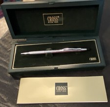 CROSS CHROME MECHANICAL PENCIL, BOX, GUARANTEE BROCHURE, WORKS