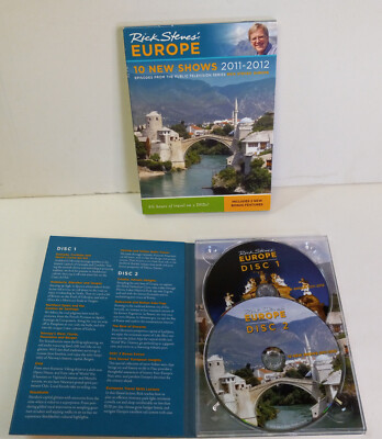 DVD Rick Steves' Europe 10 New Shows (2011-2012) used tested