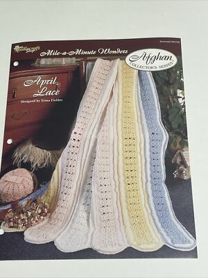 April Lace Mile A Minute Wonders Crochet Pattern Card Needlecraft Shop