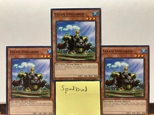 x3 Steam Synchron 3x Common BLC1-EN145 (Near Mint 1st Edition)