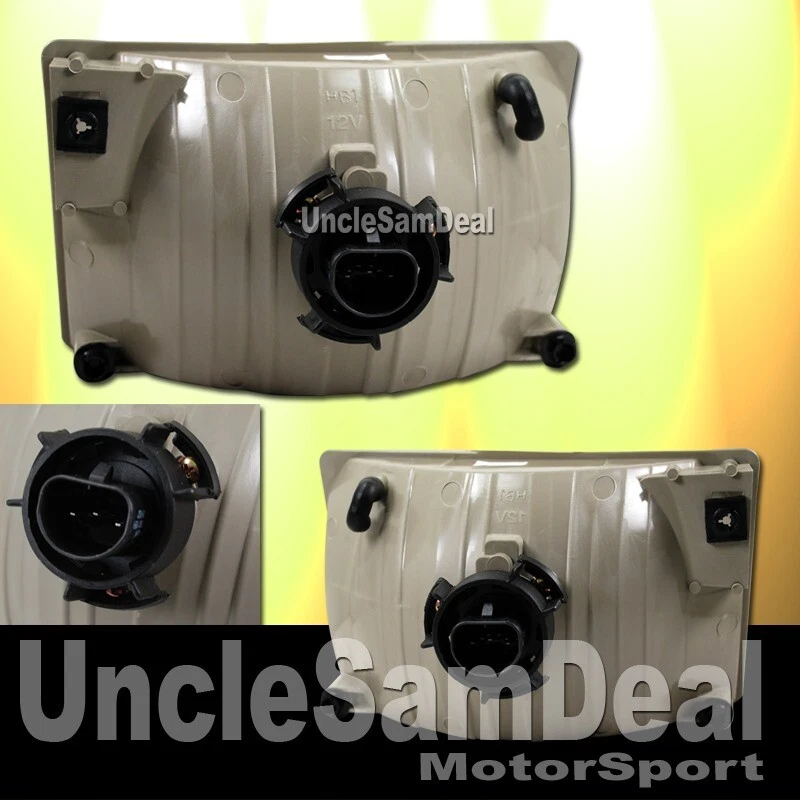 PARA JEEP GRAND CHEROKEE 93-98 LENTE TRANSPARENTE FAROS CROMADOS CON BOMBILLA AJUSTE DIRECTO Foto 2 de 2