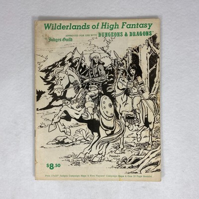 Wilderlands of High Fantasy HEAVY WEAR 32 pg Booklet Only Judges Guild 1977 D&D