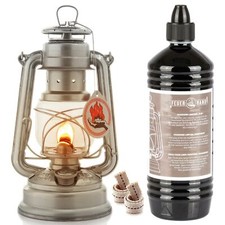 Feuerhand 276 Petroleumlampe Sturmlaterne Lampe Laterne + 1L Öl + 2x Ersatzdocht