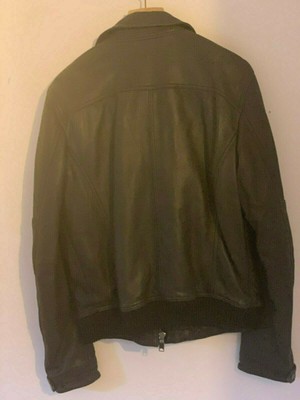 Veste Fourrée Gallotti Homme - Taille 48, Col En Fourrure, Laine Et Doublure Cuir
