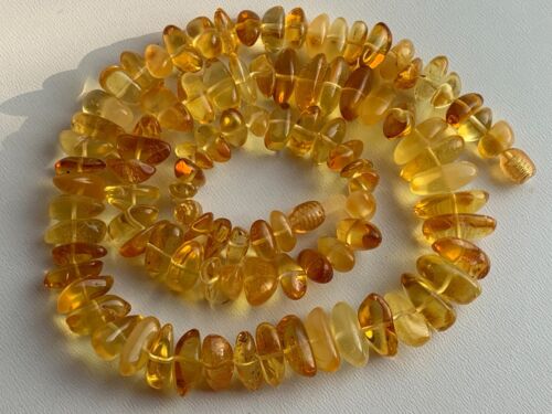 Natural Vintage Amber Beads Antique Baltic Old Necklace 34,28 gr