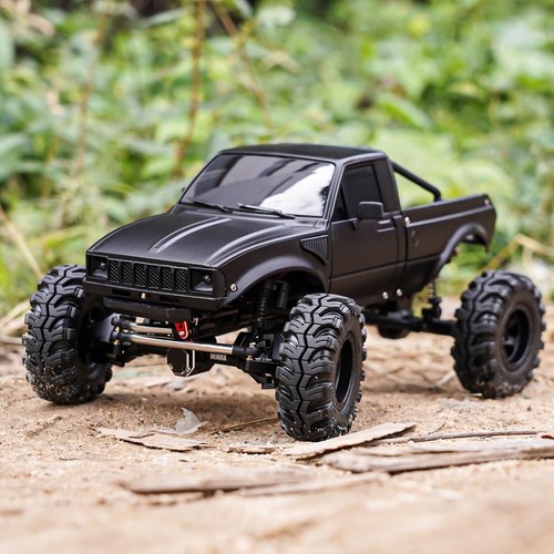 Pickup Hard Body Shell with Bed Rack for 1/24 RC Crawler - Axial C10 Black - Picture 9 of 10
