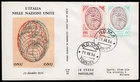 Republic, FDC Wing - Italy in the United Nations (UN), 29/12/1956