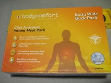 Body Comfort Single Instant Heat Pack - Back Pack NIB