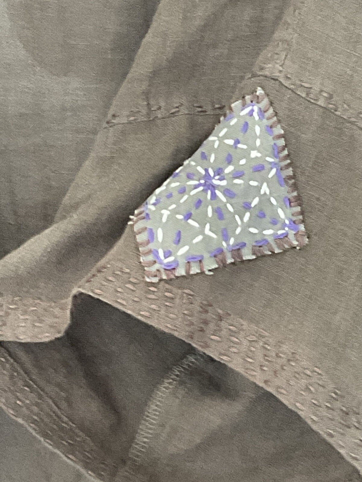 Patchwork Jacket Cardigan Large Women Handmade Qu… - image 6