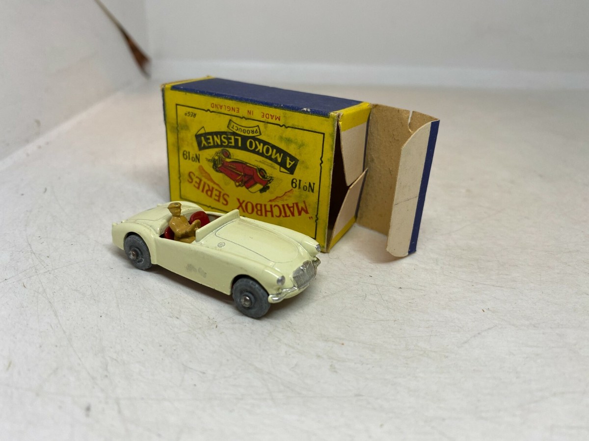 Matchbox Lesney 1-75 Series 19B MG 'MGA' Sports Car Boxed | eBay