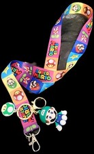 Nintendo Super Mario Lanyard with Clip - ID / Badge Holder  Keychain
