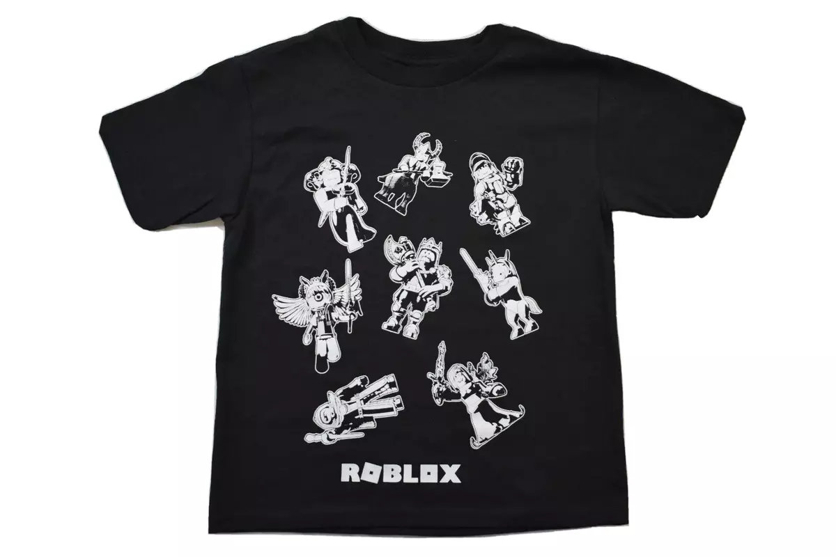 Roblox Youth Boys Roblox Black Shirt New S(6-7), XL(14-16)