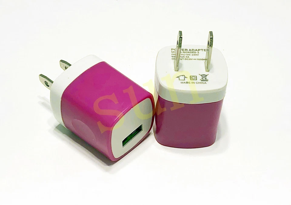 50x USB Power Adapter AC Home Wall Charger US Plug for iPhone 5s 6S 7p Universal - Image 2 of 4