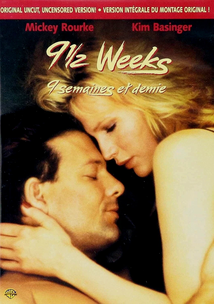 9 12 Weeks DVD New Original Uncut Uncensored Mickey Rourke Kim Bassinger |  eBay