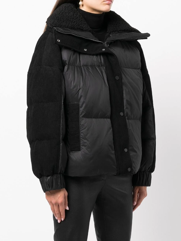 NWT Moose Knuckles Elmira Faux Shearling Collar Down Puffer Jacket