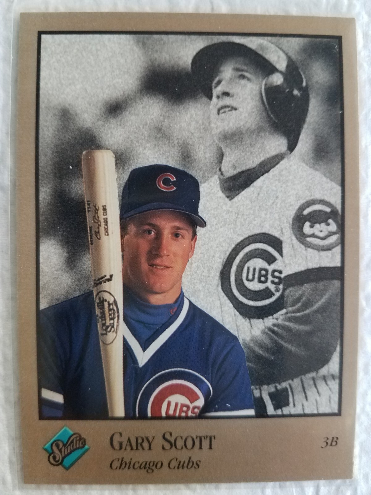 GARY SCOTT CHICAGO CUBS 1992 LEAF/STUDIO BASEBALL CARD #19