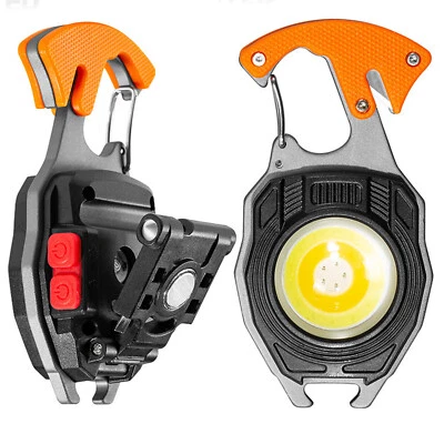 XUKEY Mini Taschenlampe Wiederaufladbare LED Multifunktion Schlüsselanhänger Lampe DE